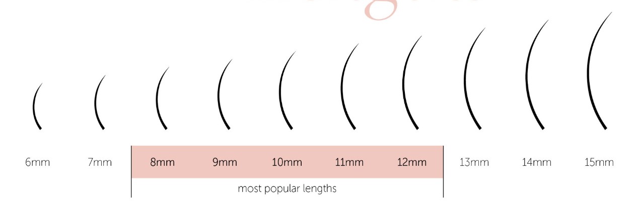 eyelash extensions length chart